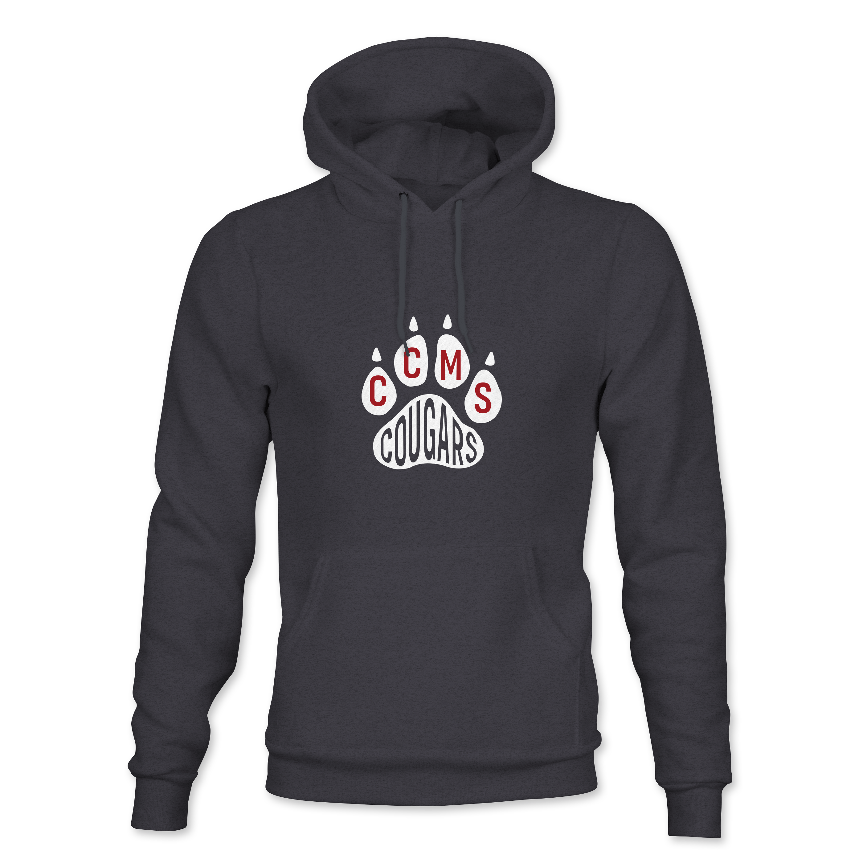 CCMS Cougar Paw Print Pullover Hoodie