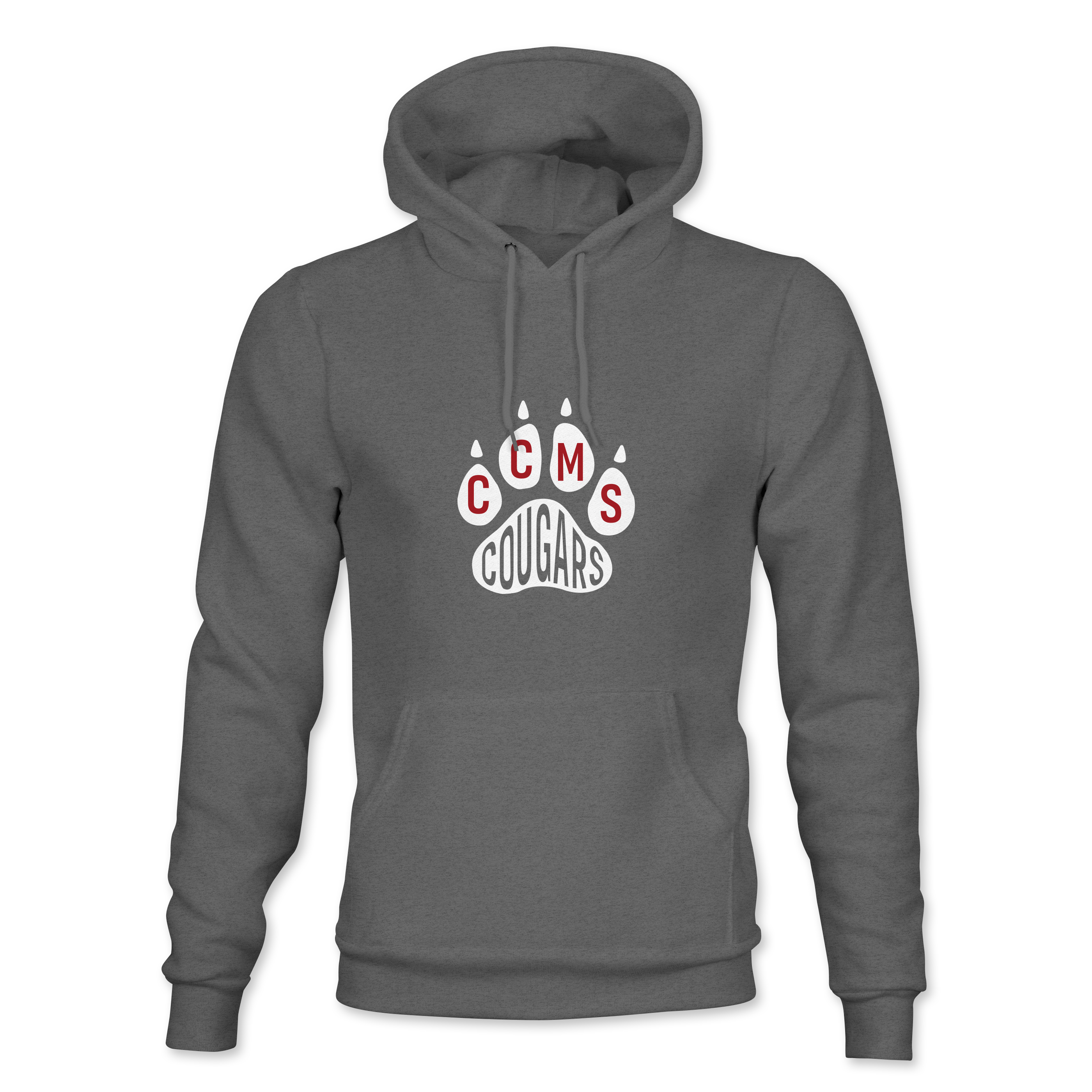 CCMS Cougar Paw Print Pullover Hoodie