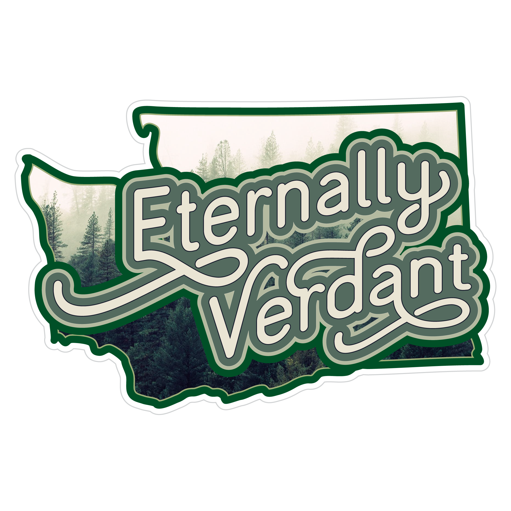 Eternally Verdant - Forest And Fog Decal