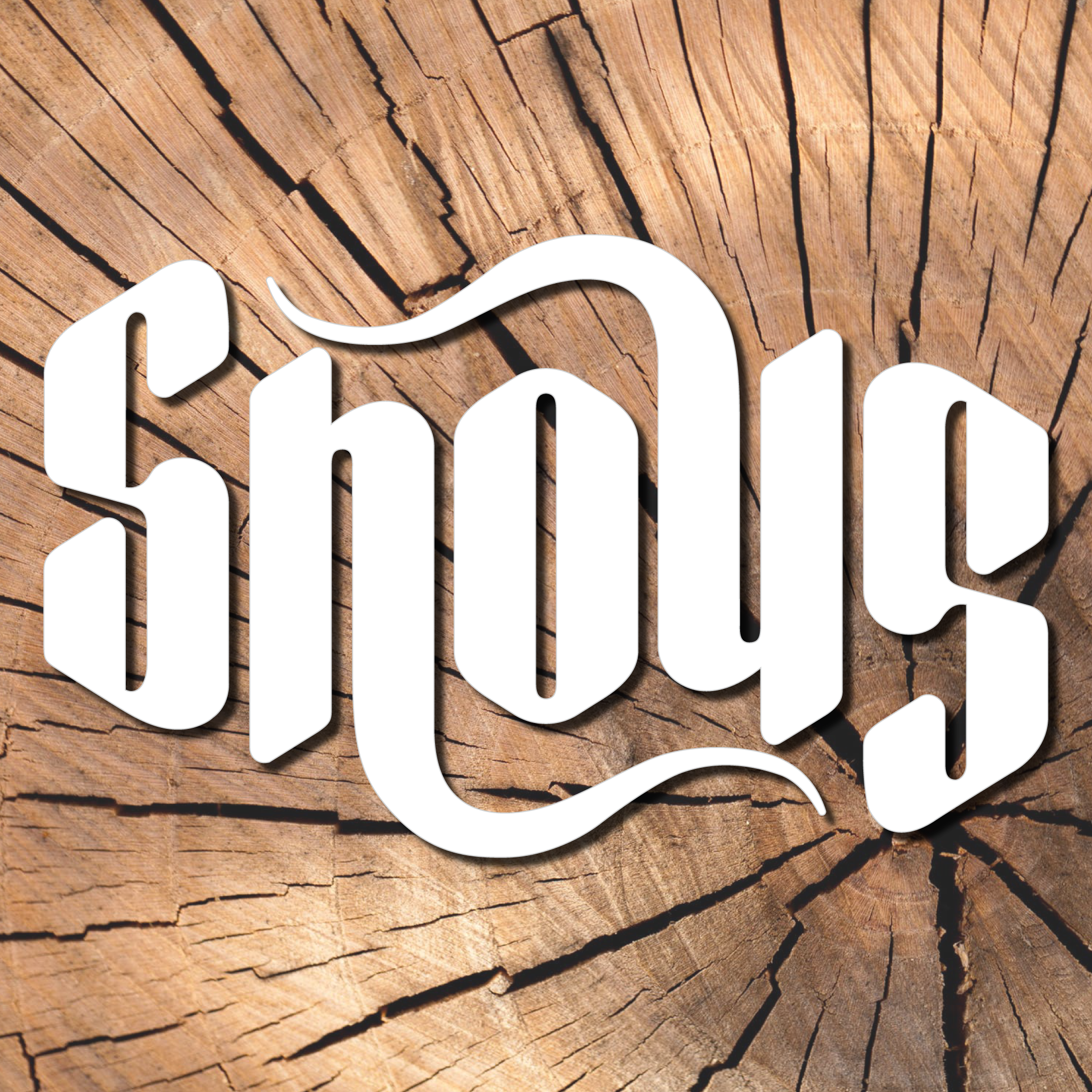 SHOUG - Ambigram Washougal, WA Decal