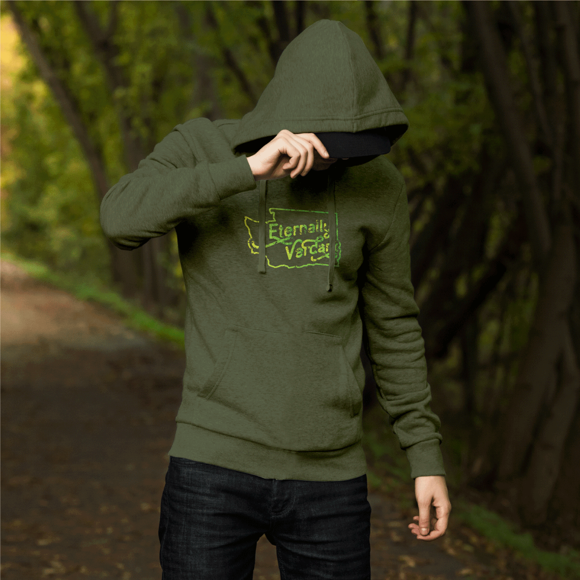 Eternally Verdant Washington Pullover Hoodie