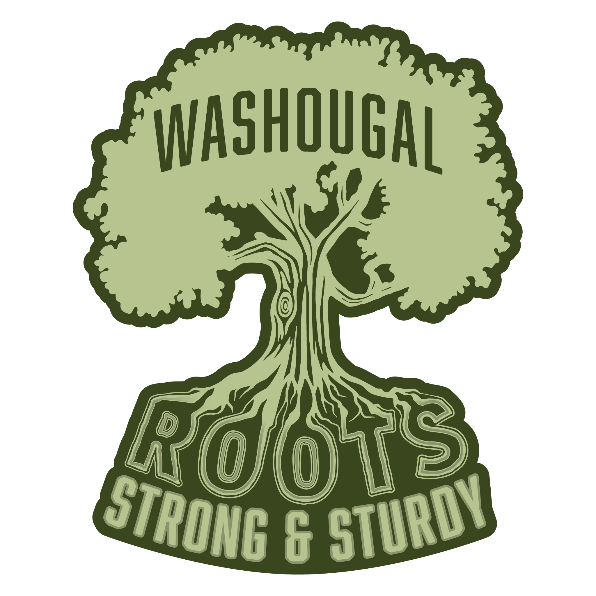 Roots Strong & Sturdy Washougal Decal
