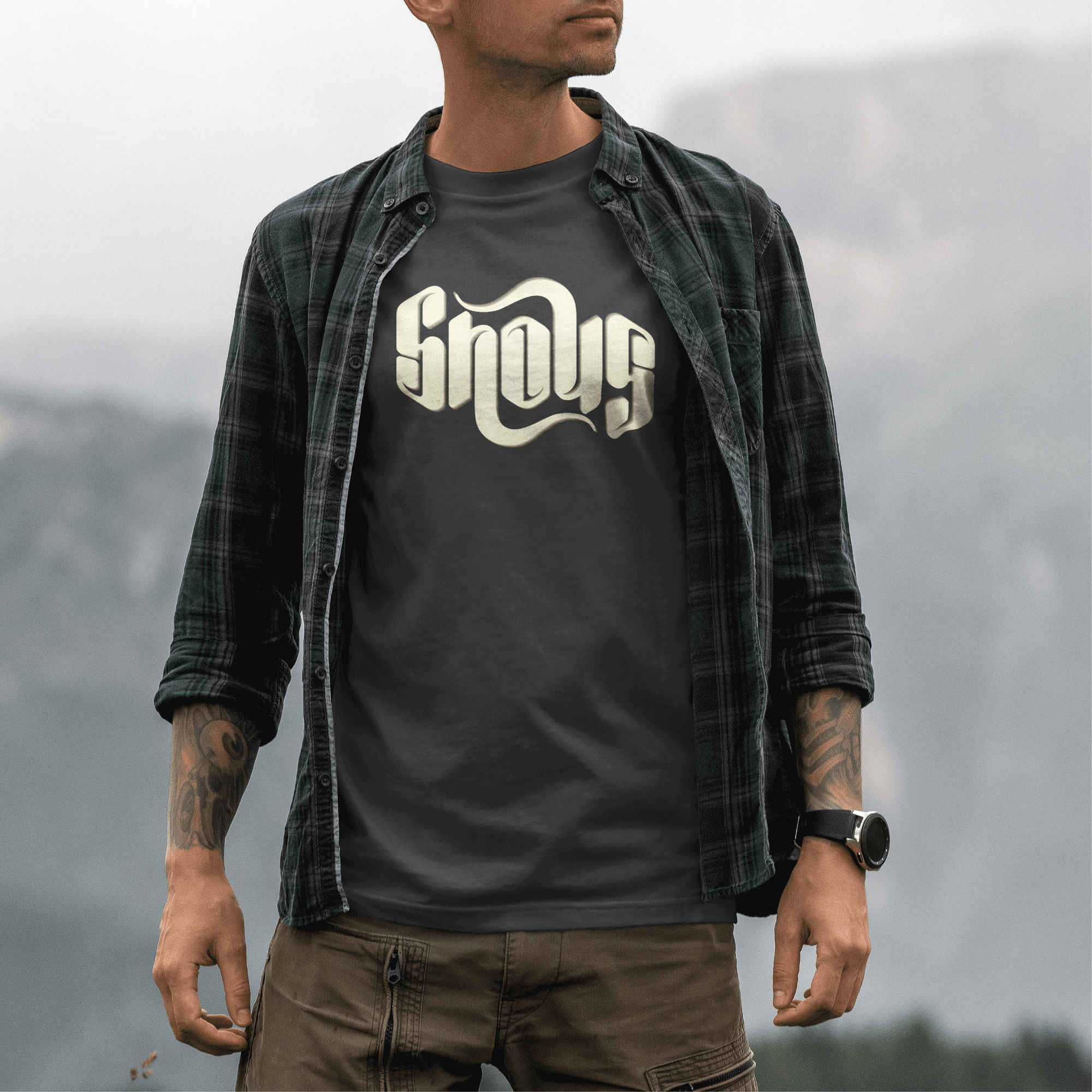 Shoug Ambigram - Washougal T-Shirt