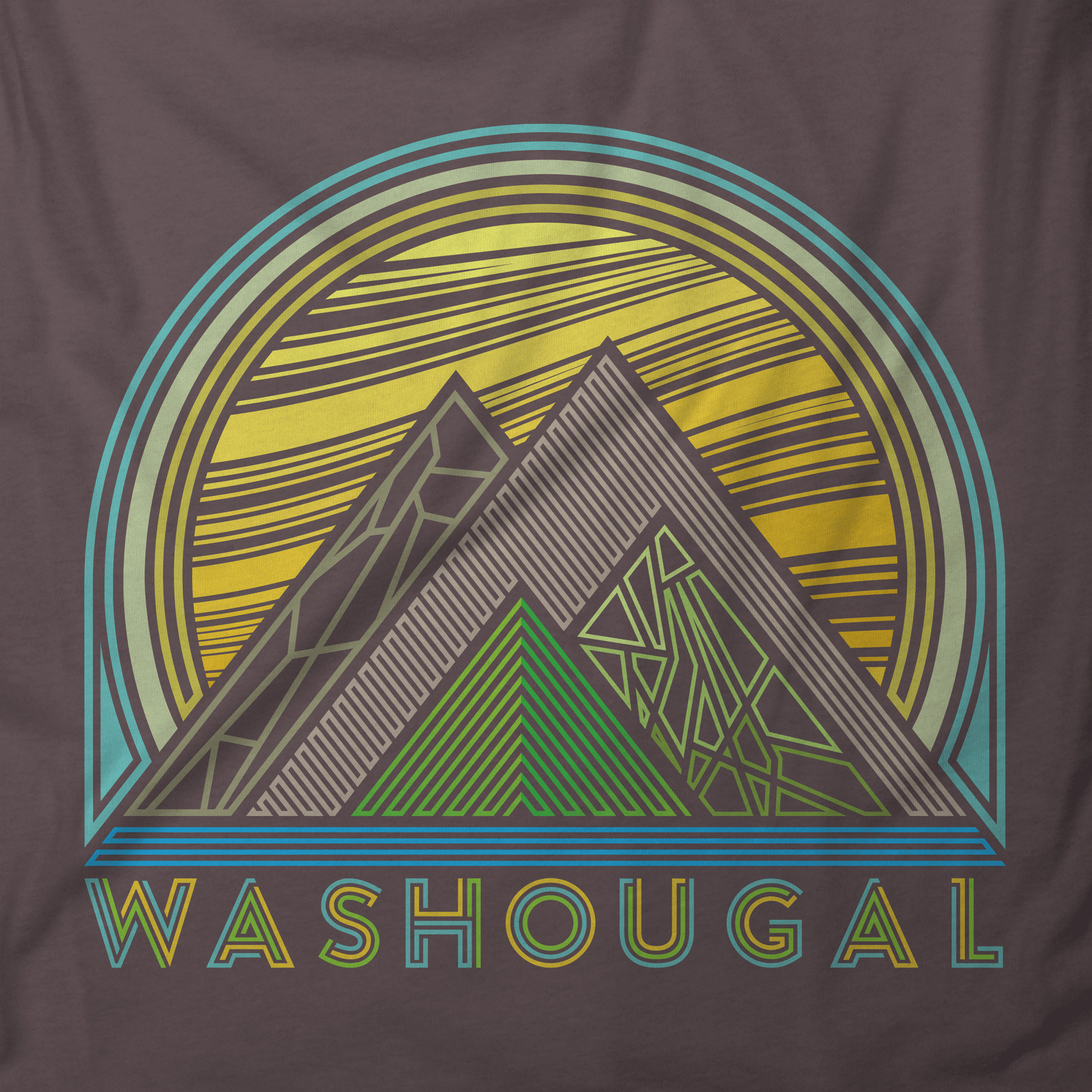 Geometric Lines Washougal T-Shirt
