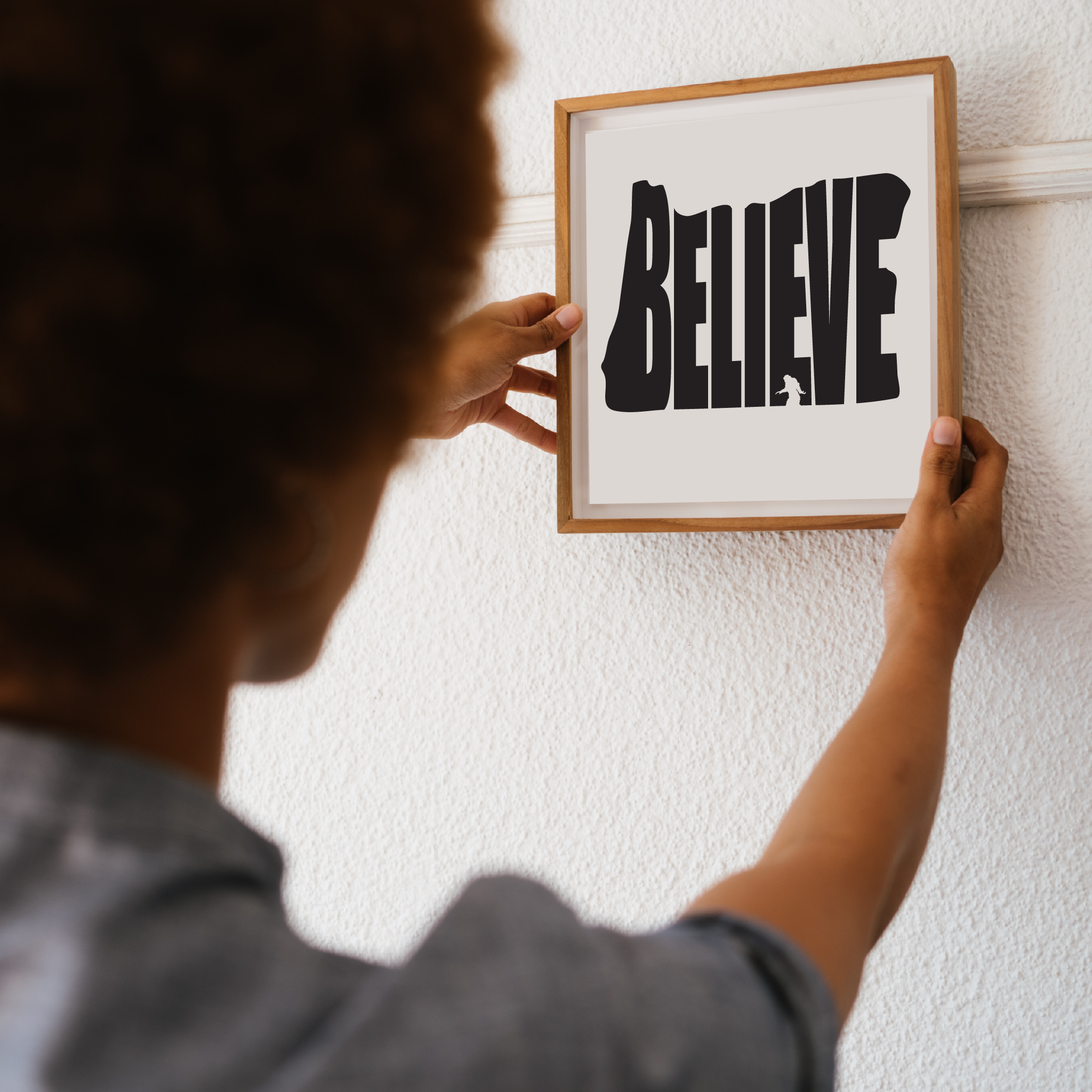 Believe In Bigfoot Oregon Decal