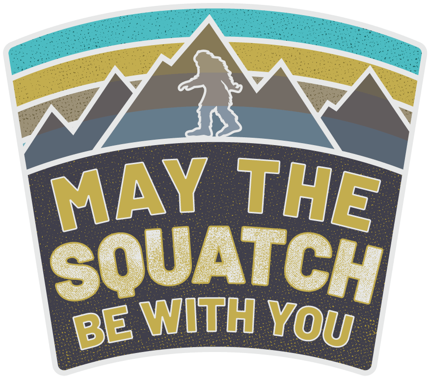 May The Squatch Be With You Decal