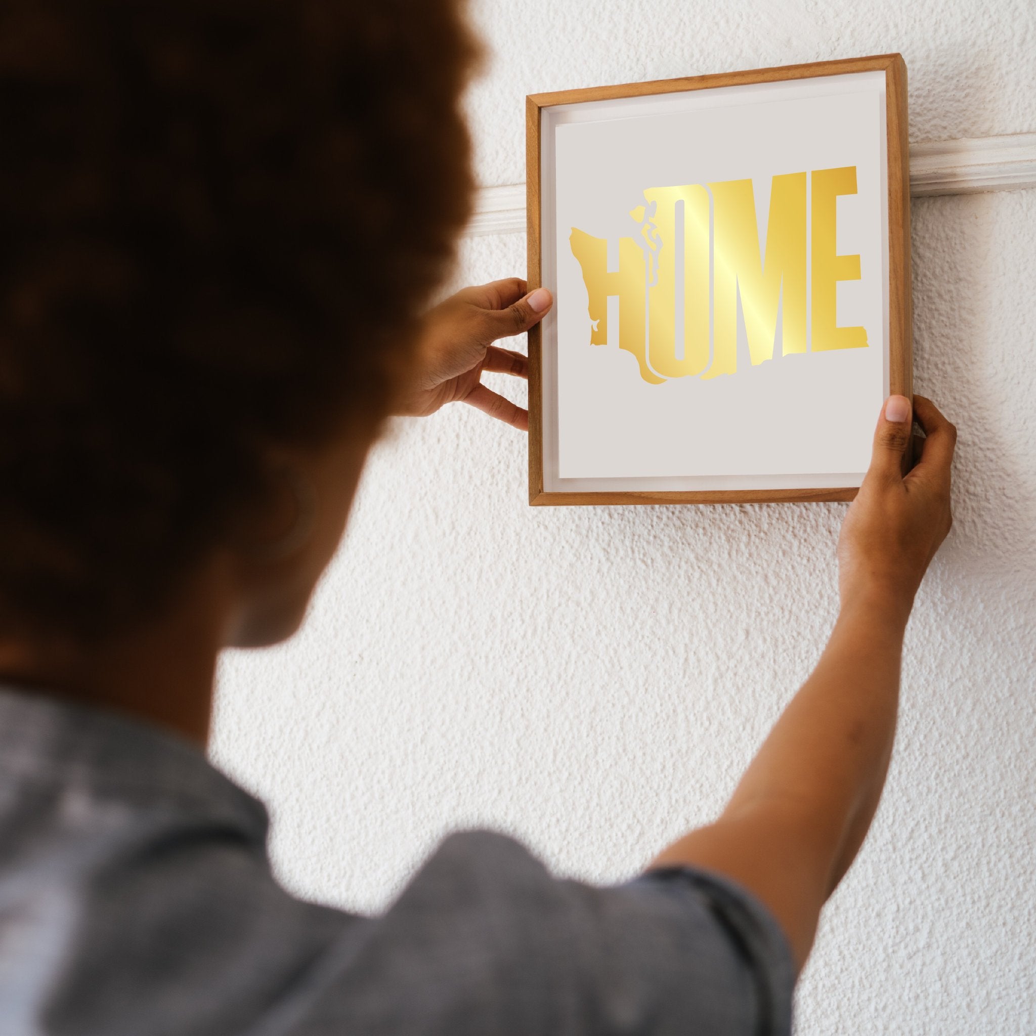 Washington State Home Vinyl Decal - Home Decal, Washington Decal, PNW Decal - Dukes Decals