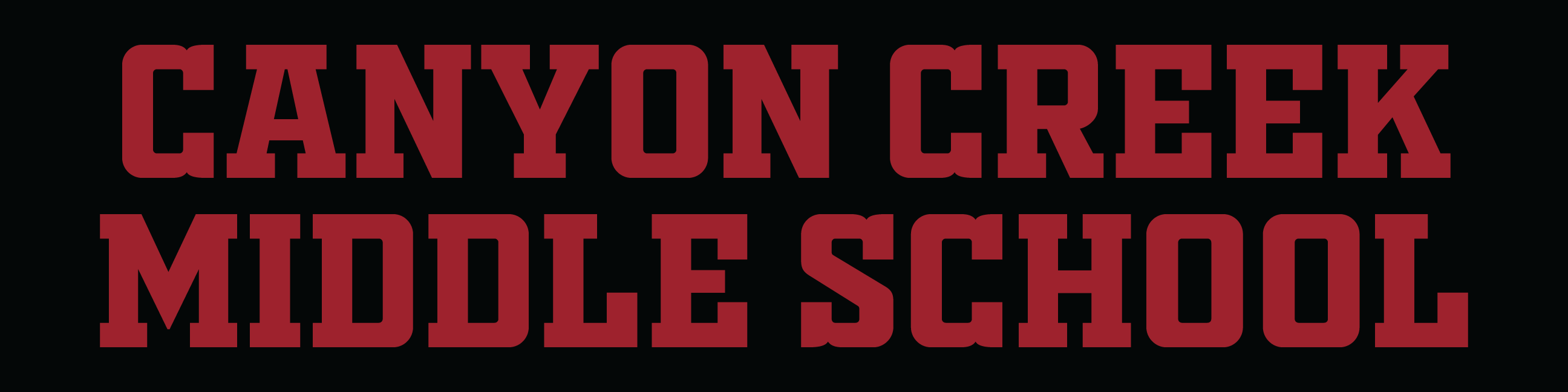 Canyon Creek Middle School Apparel