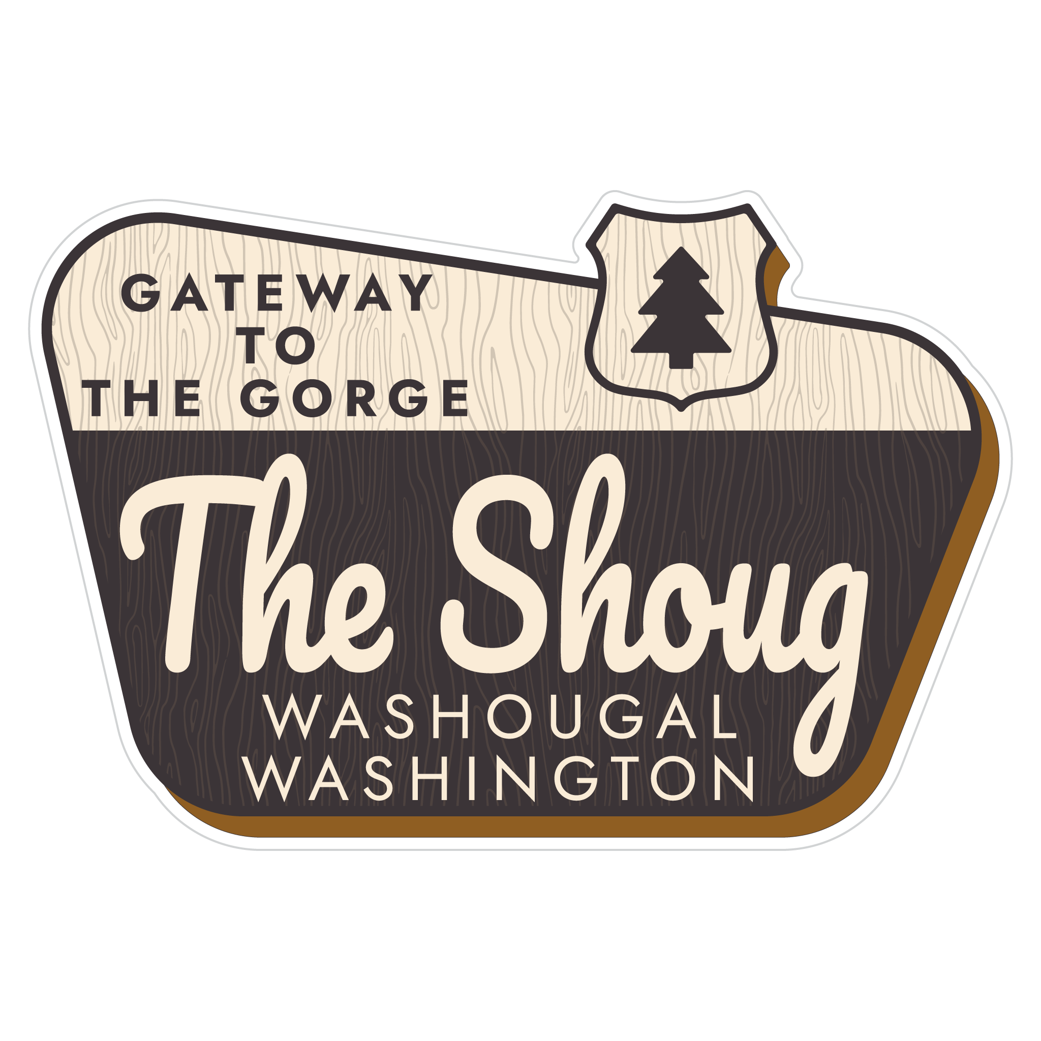 Shoug Forest Service Sign - Washougal, WA Decal