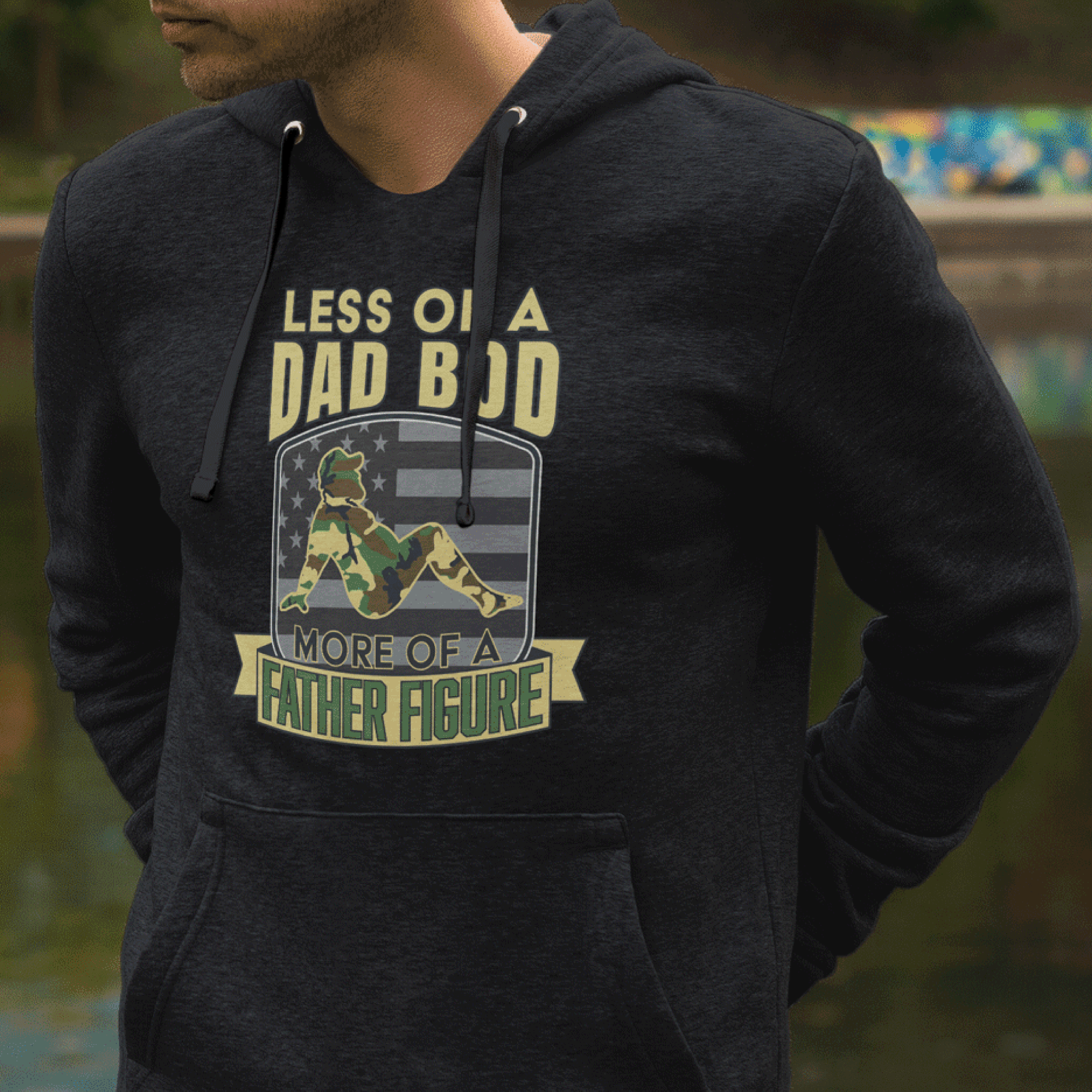 Dad Bod Father Figure Pullover Hoodie Dukes Decals