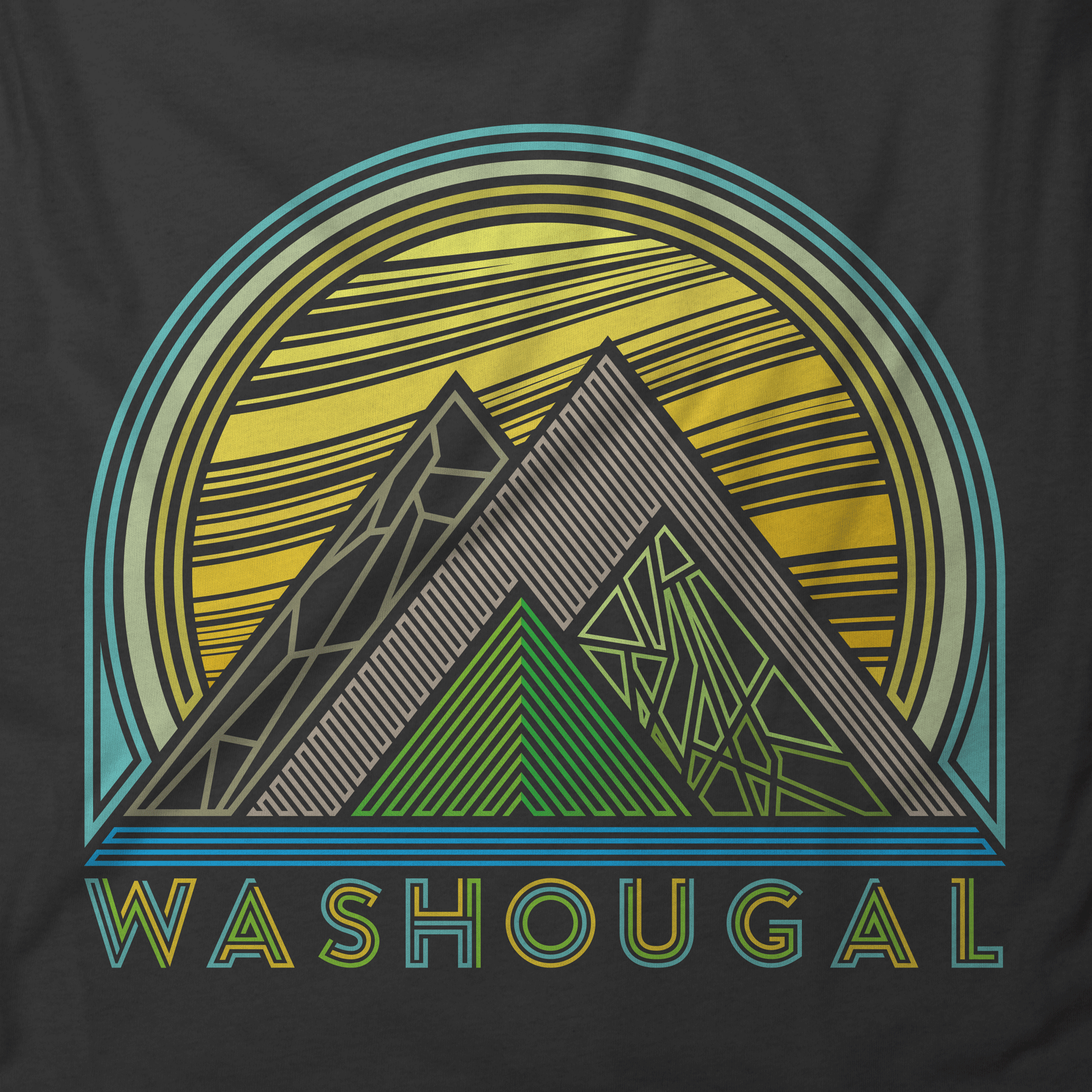 Geometric Lines Washougal T-Shirt