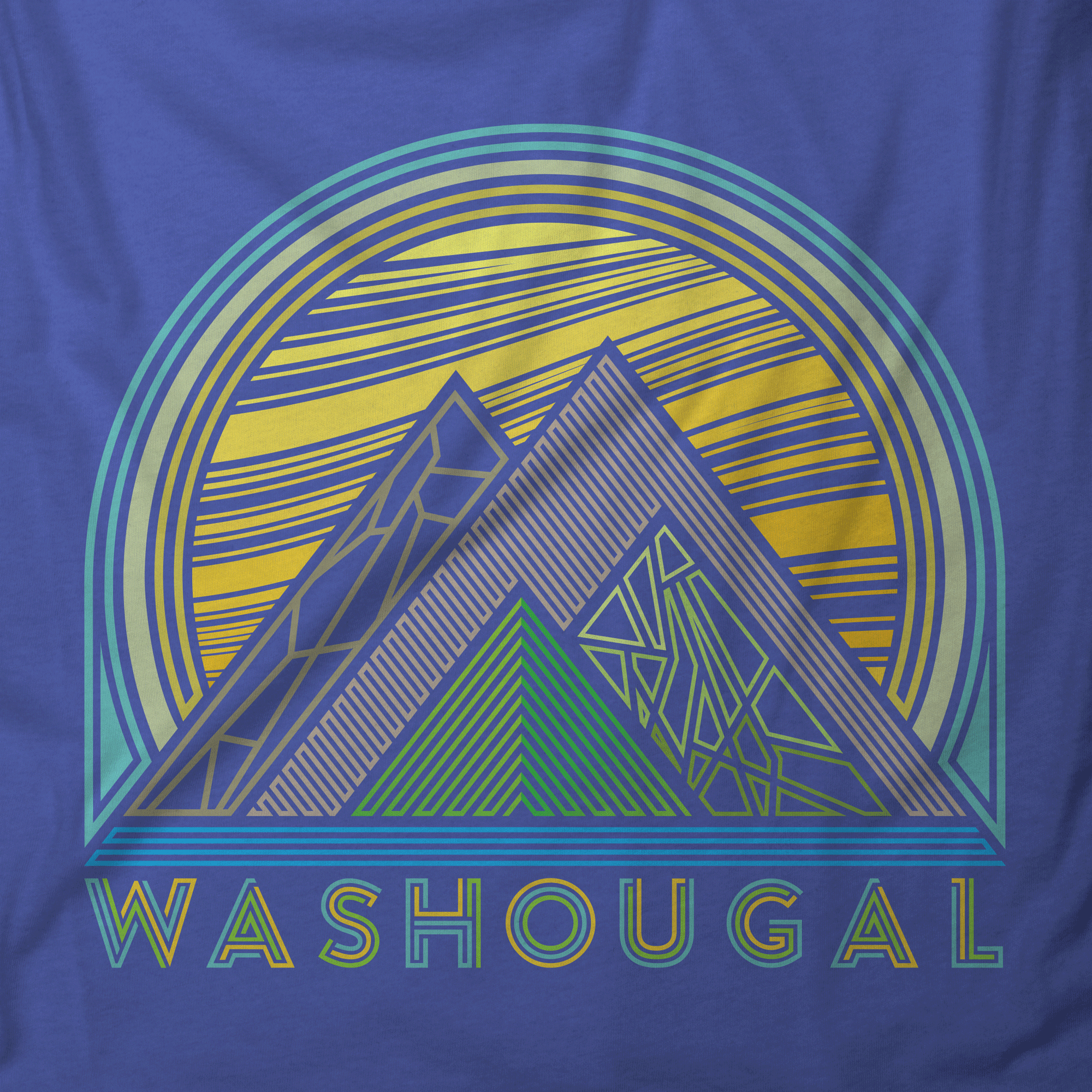 Geometric Lines Washougal T-Shirt