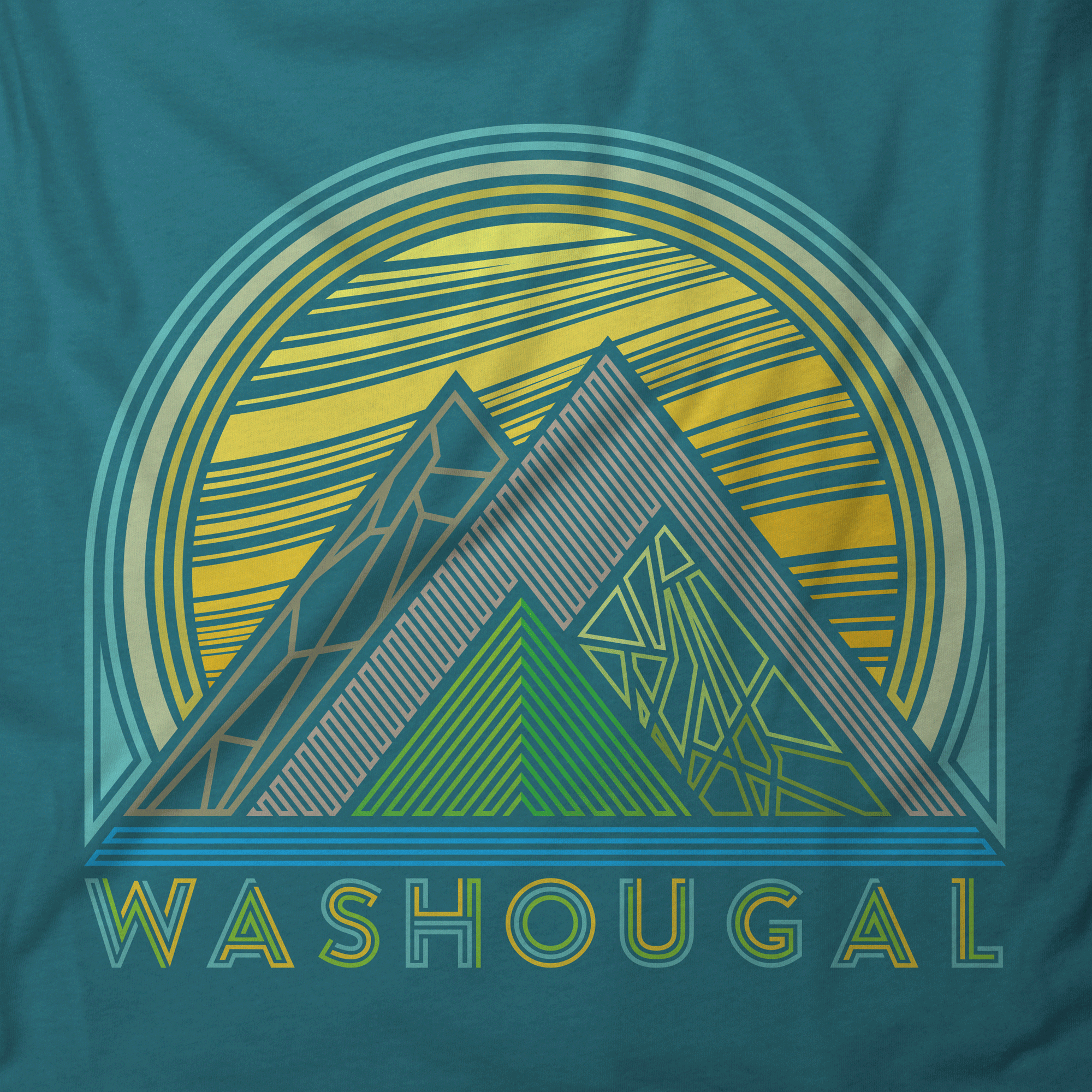 Geometric Lines Washougal T-Shirt