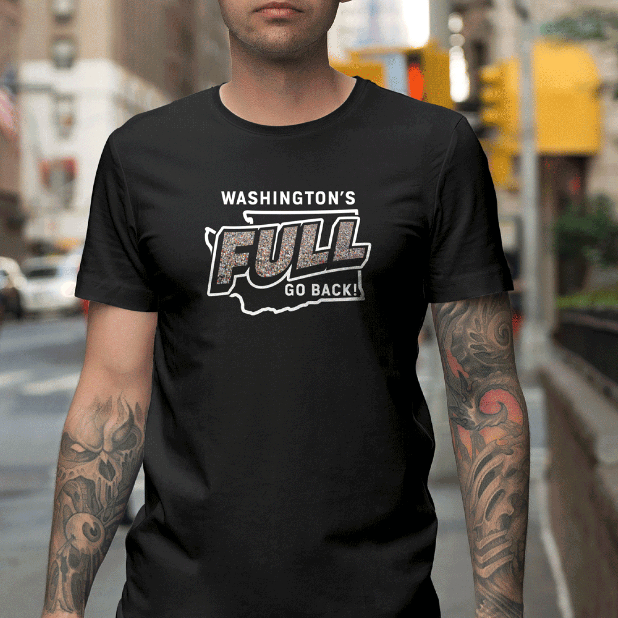 We're Full Go Back Washington T-Shirt