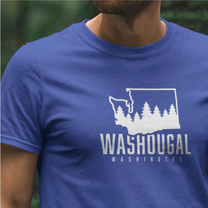 Washougal Washington State and Trees T-Shirt