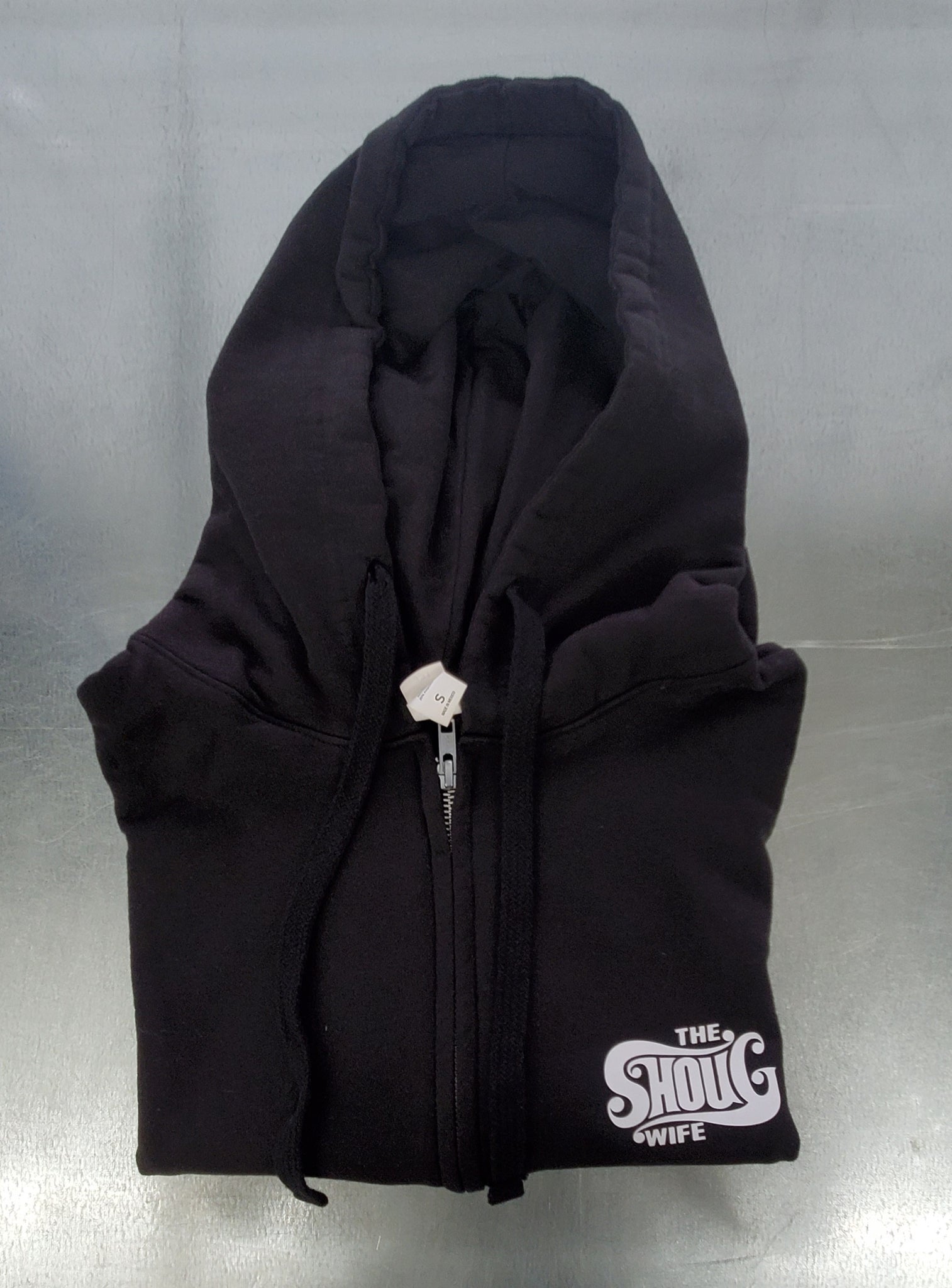 The Shoug Wife Custom Edition - Zip HOODIE - Black - Small