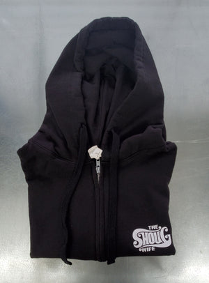The Shoug Wife Custom Edition - Zip HOODIE - Black - Small