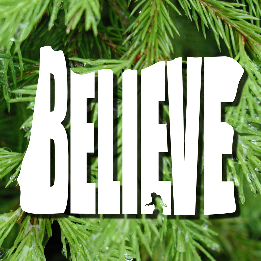 Believe In Bigfoot Oregon Decal