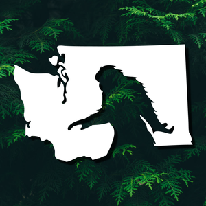 Bigfoot In Washington State Decal