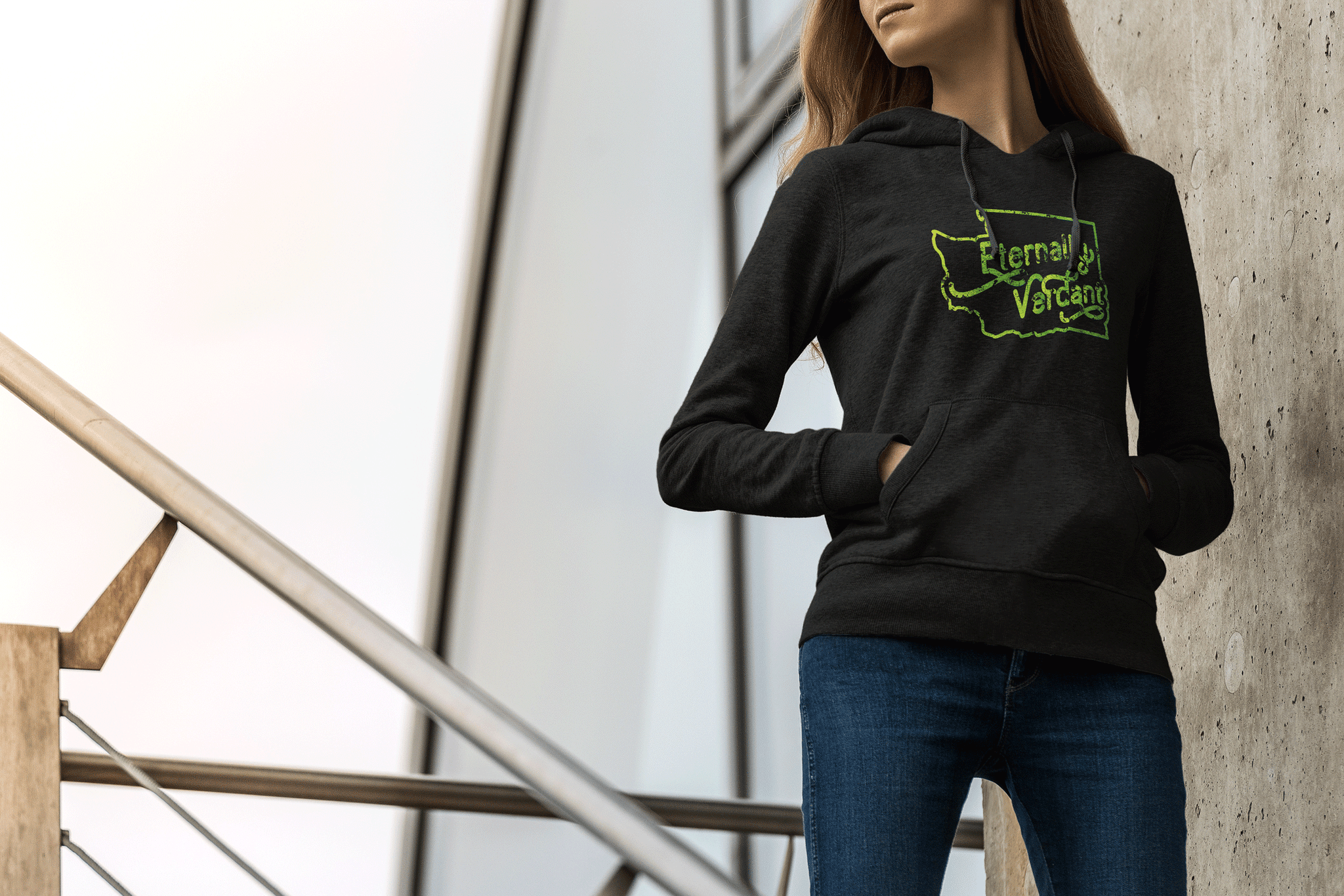 Eternally Verdant Washington Pullover Hoodie