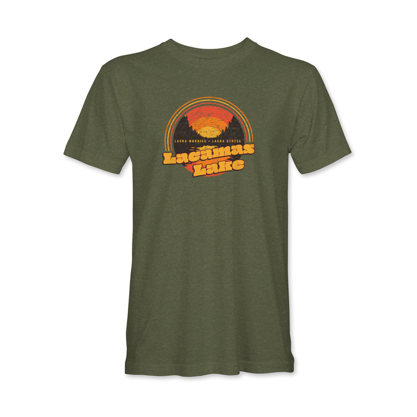 Lacka Worries, Lacka Stress, Lacamas Lake T-Shirt