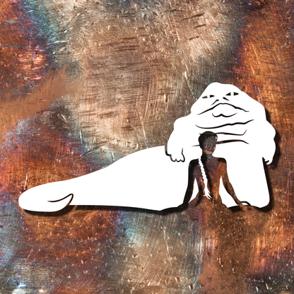 Princess Leia Jabba The Hutt Star Wars Decal