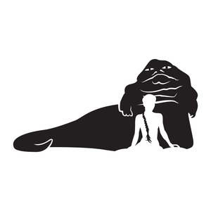 Princess Leia Jabba The Hutt Star Wars Decal