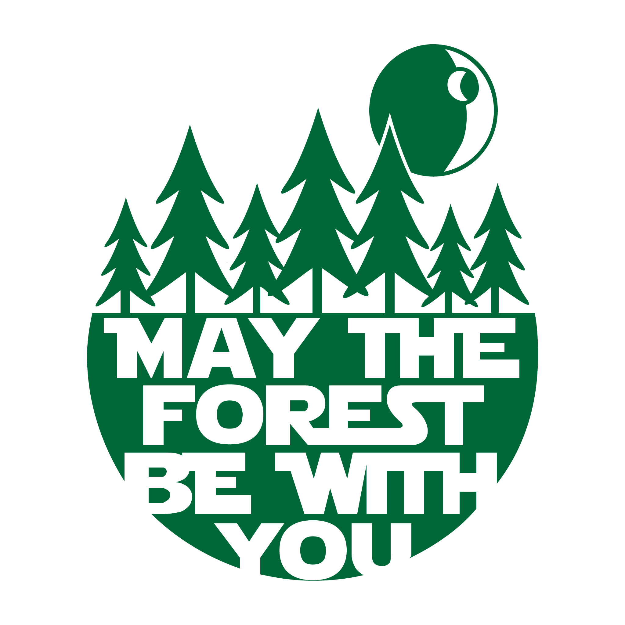 May The Forest Be With You Star Wars Decal