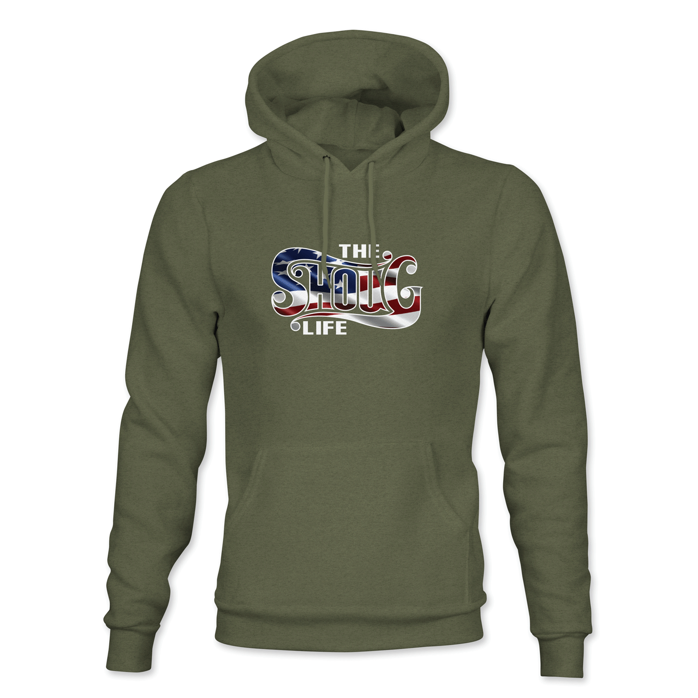 The Shoug Life American Flag Pullover Hoodie