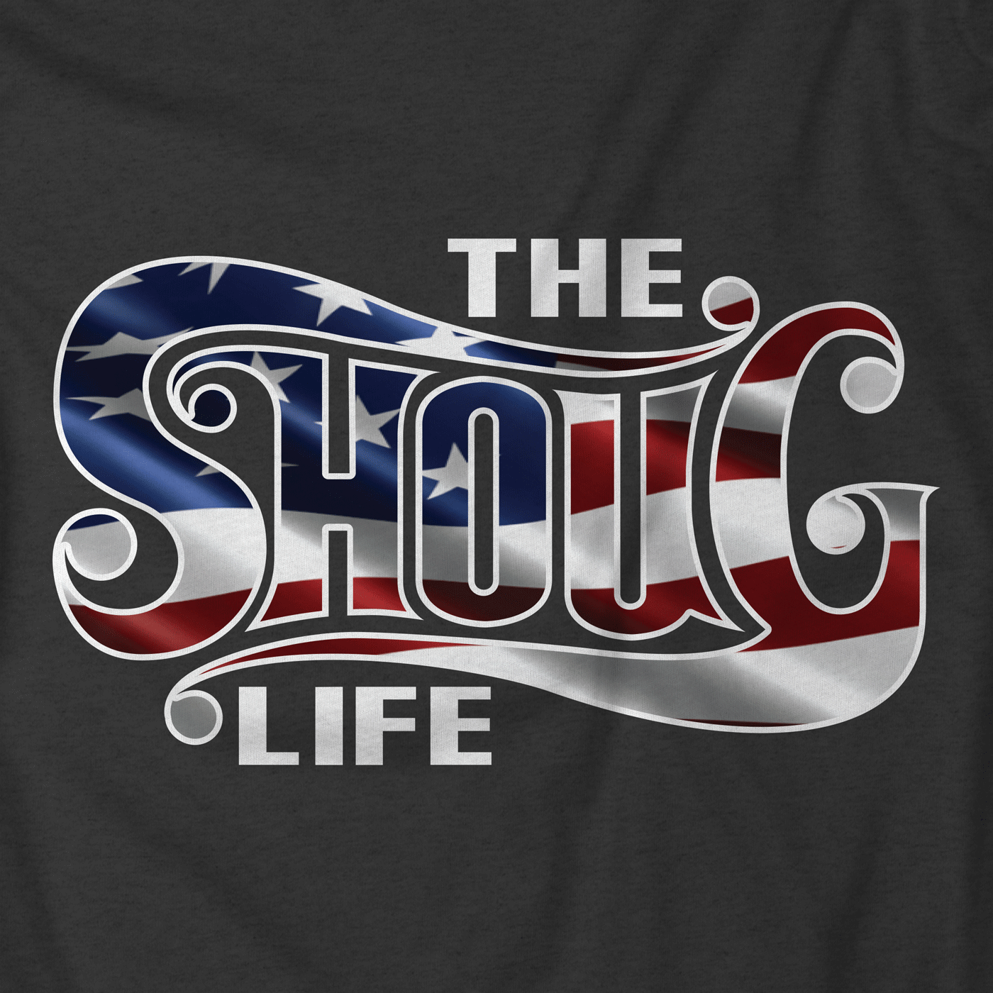 The Shoug Life American Flag Pullover Hoodie