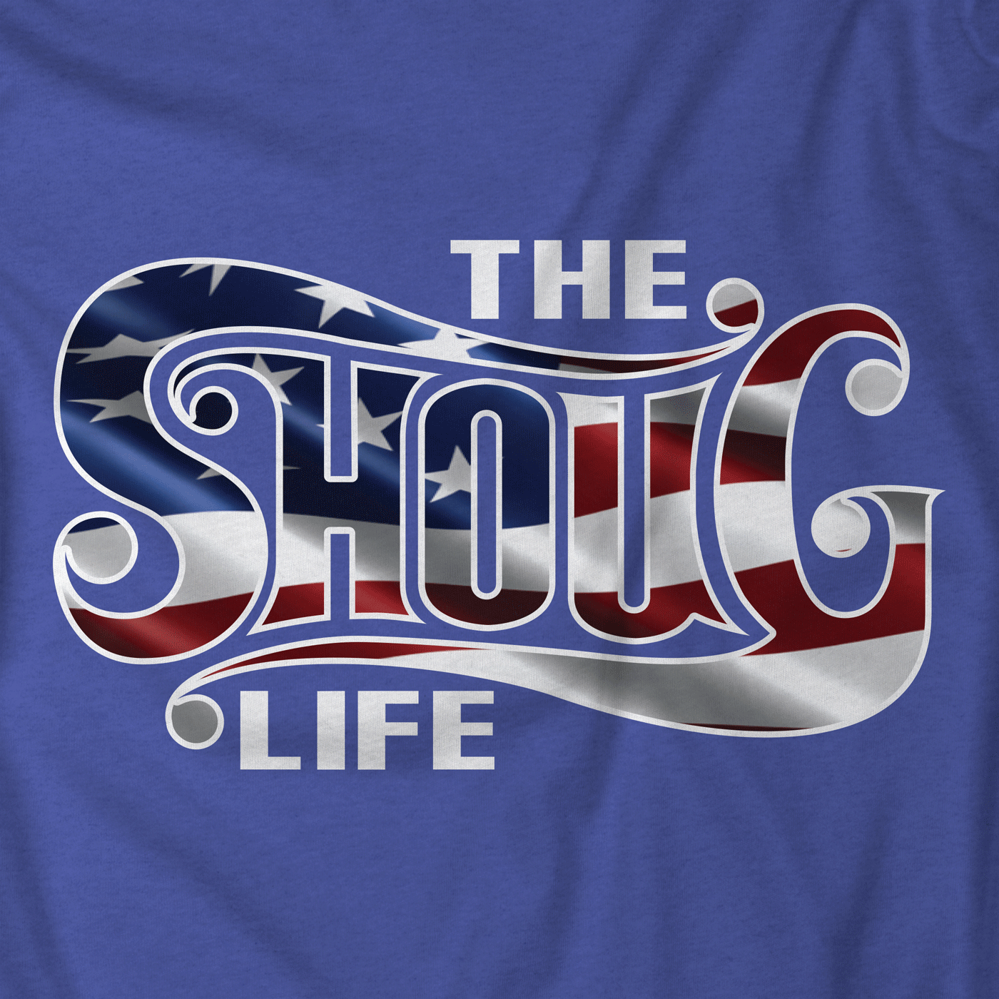 The Shoug Life American Flag Pullover Hoodie