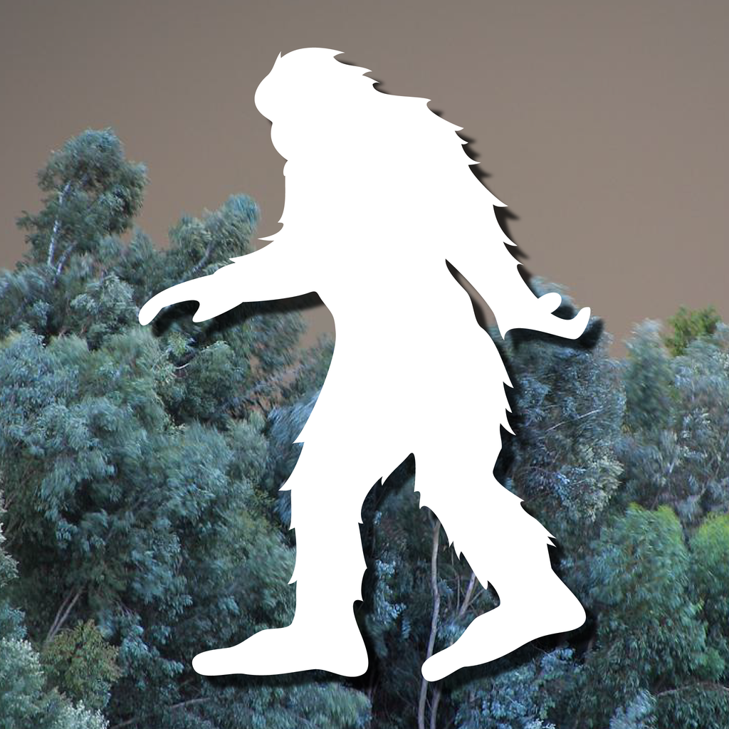 Bigfoot Walking Profile Decal