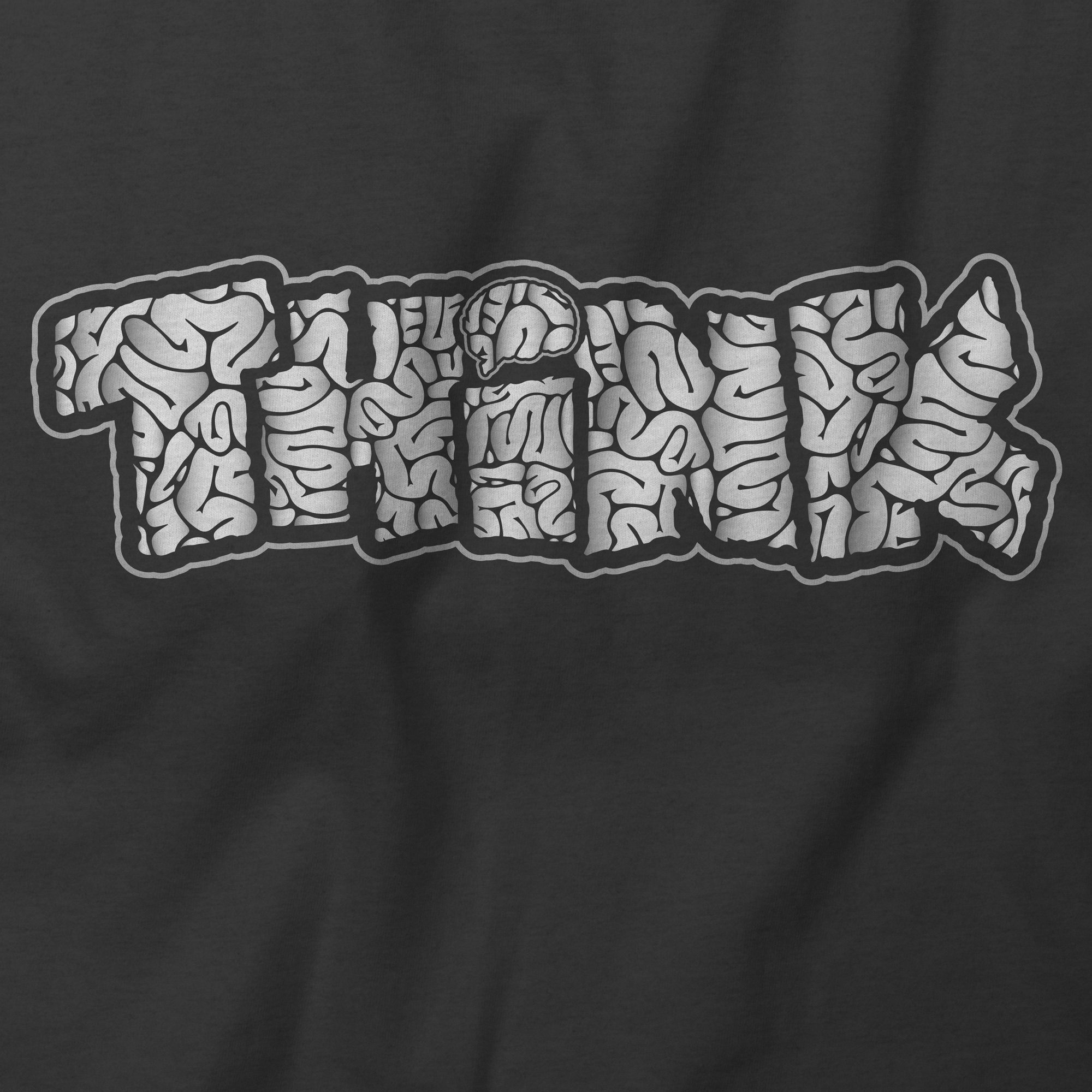 THINK Brain Letters T-Shirt – Dukes Decals