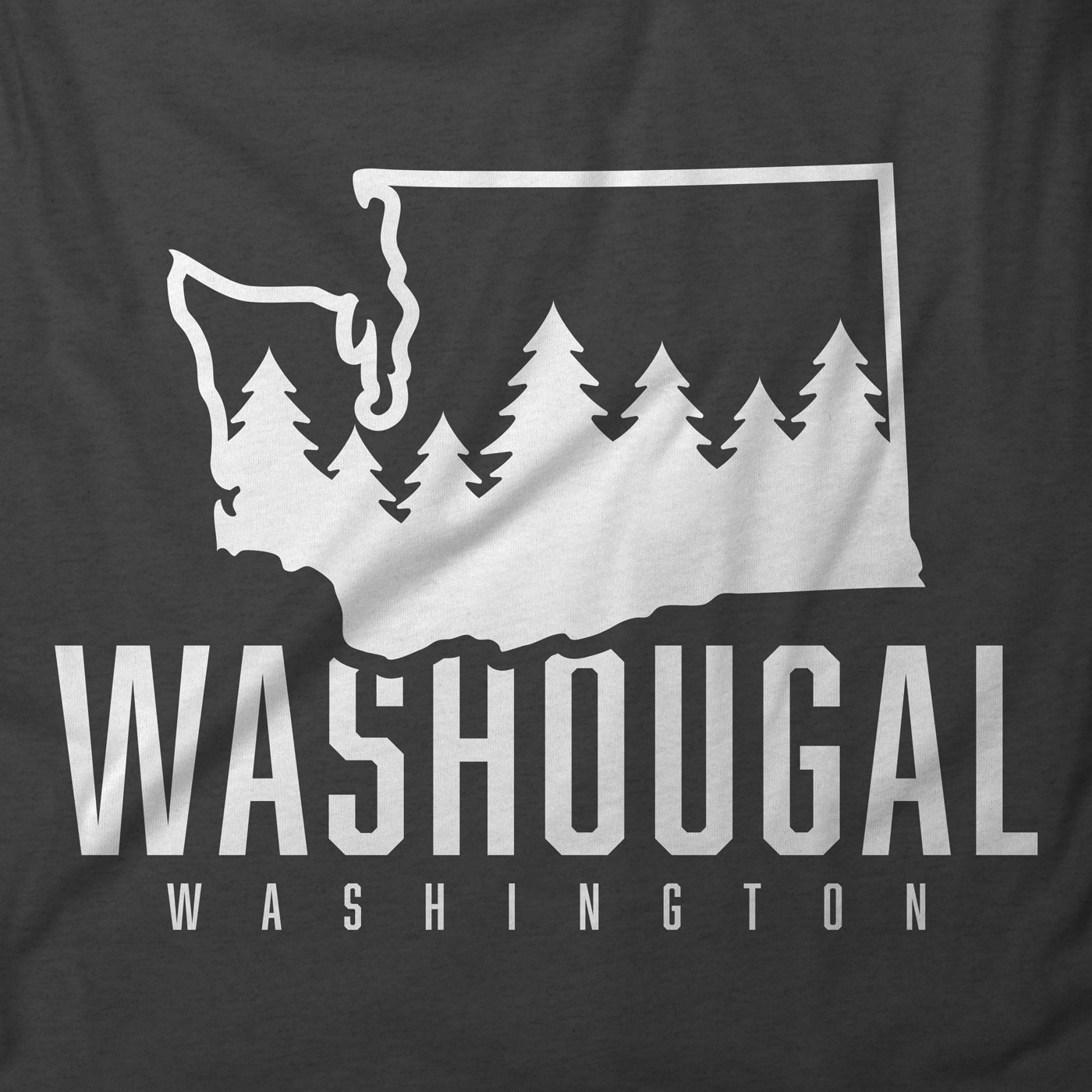 Washougal Washington State and Trees T-Shirt