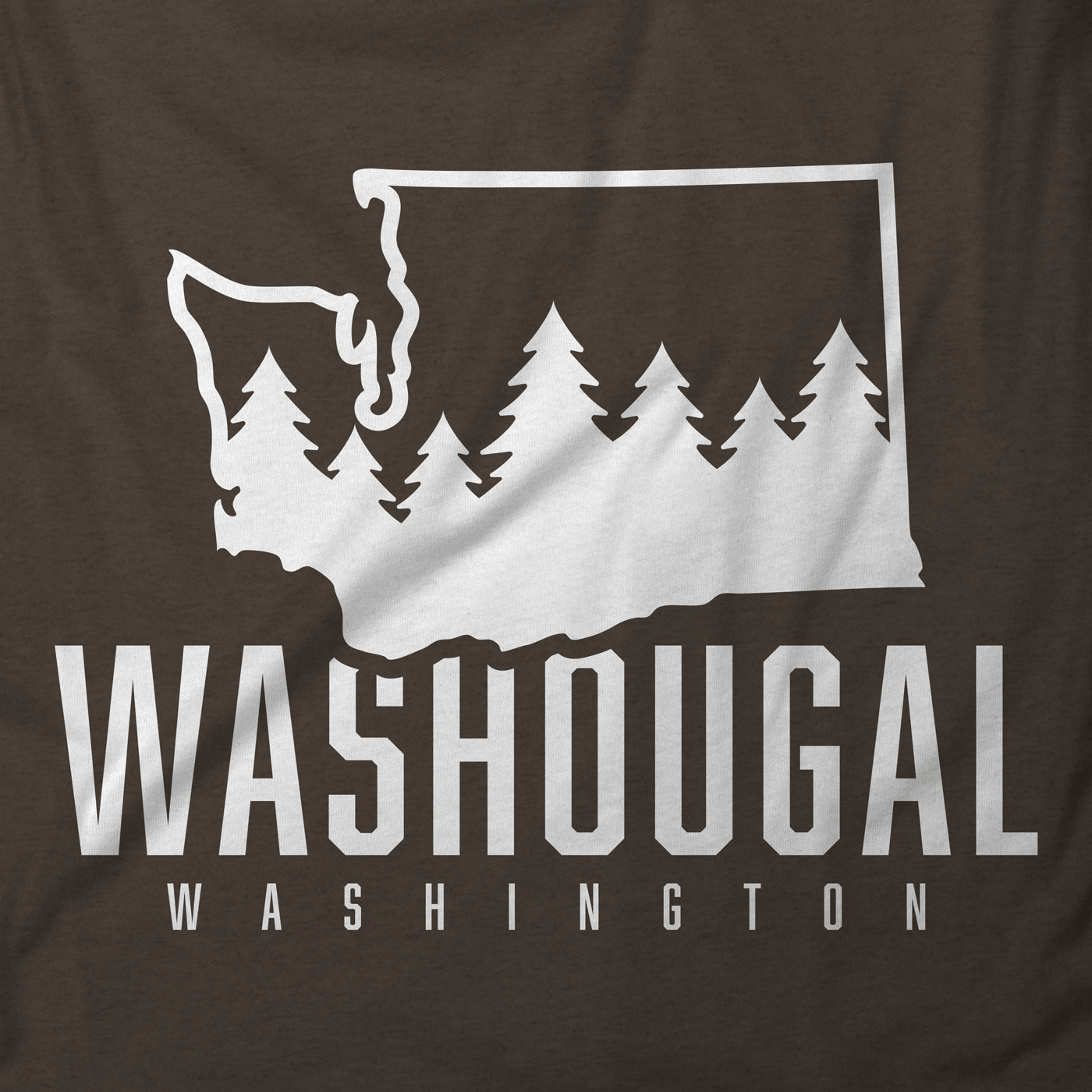 Washougal Washington State and Trees T-Shirt