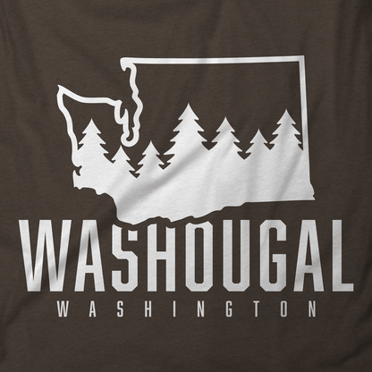 Washougal Washington State and Trees T-Shirt