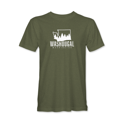 Washougal Washington State and Trees T-Shirt