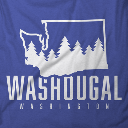 Washougal Washington State and Trees T-Shirt