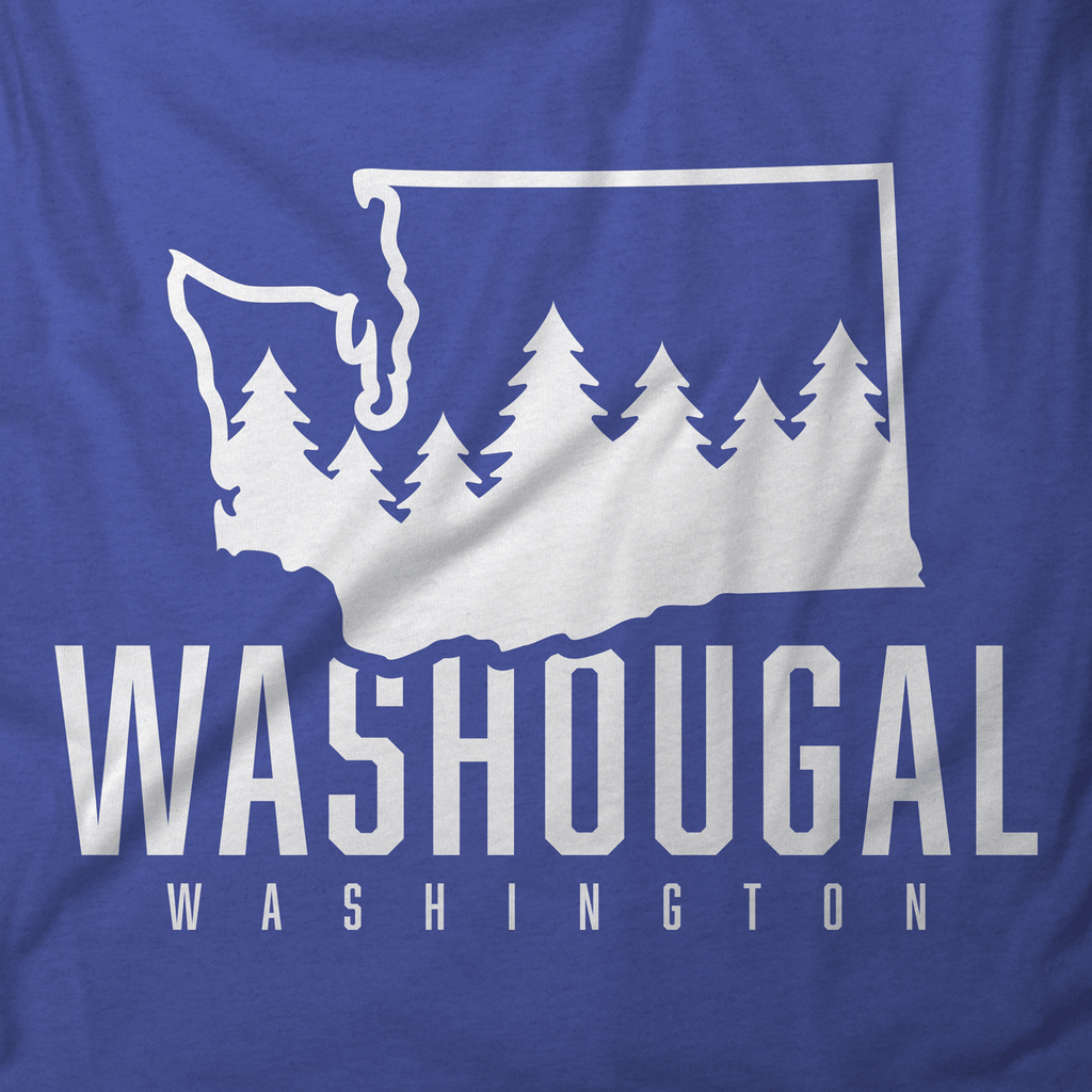 Washougal Washington State and Trees T-Shirt