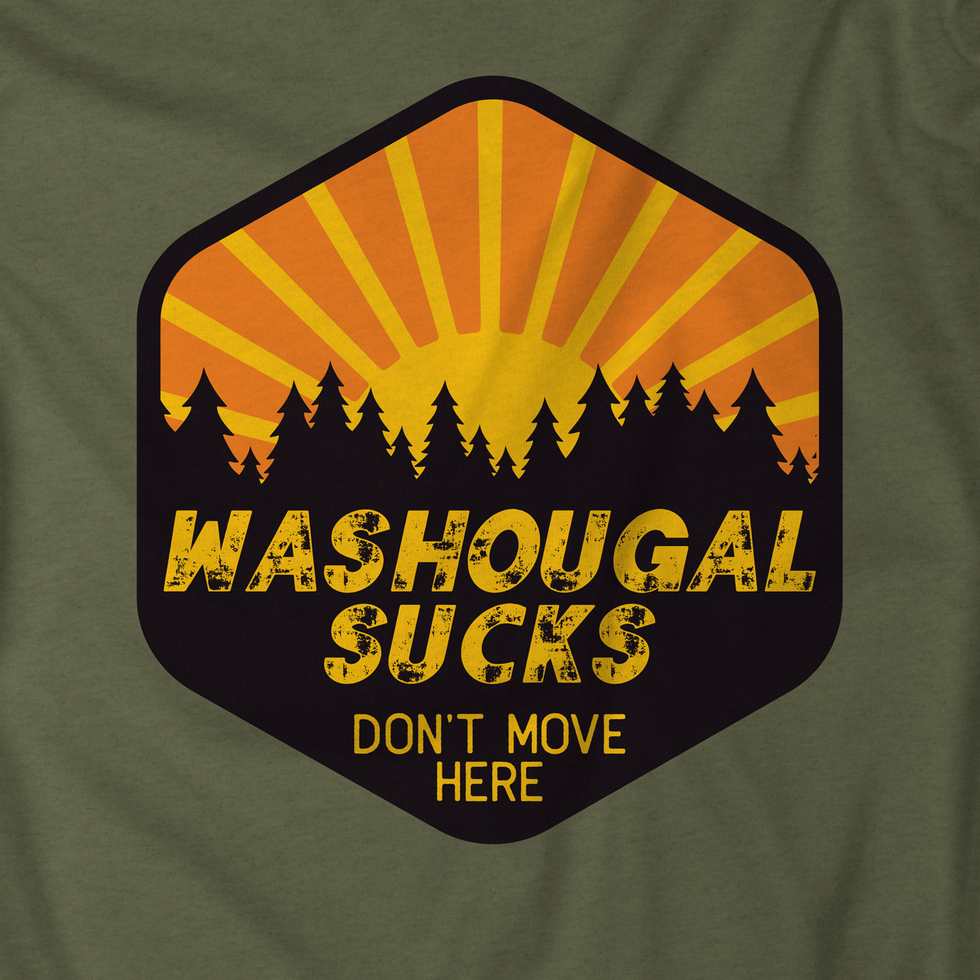 Washougal Sucks Don't Move Here Pullover Hoodie
