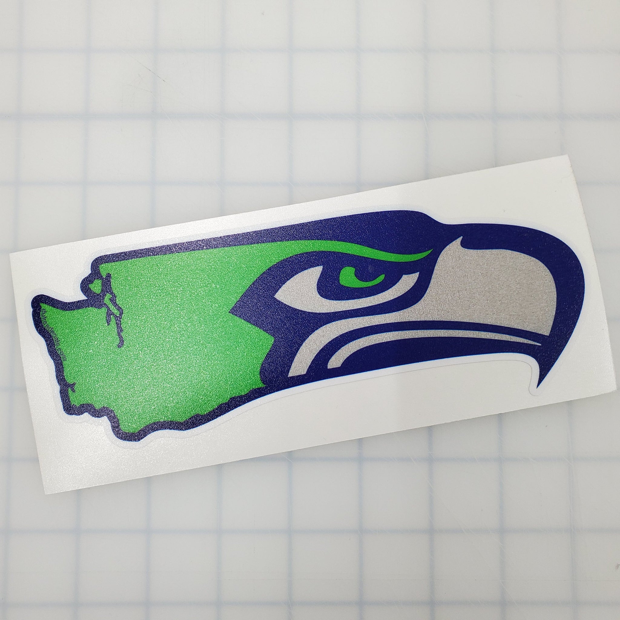 Seahawks and Washington State Decal, Laptop Decal, Car Window Decal, Water Bottle Decal, PNW Decal - Dukes Decals